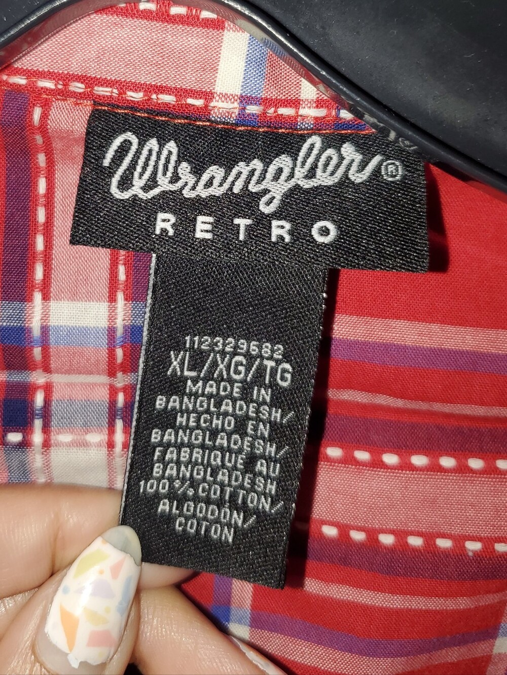 NWT Wrangler Retro Sleeveless Plaid Print Snap Western Shirt - Picture 7 of 14